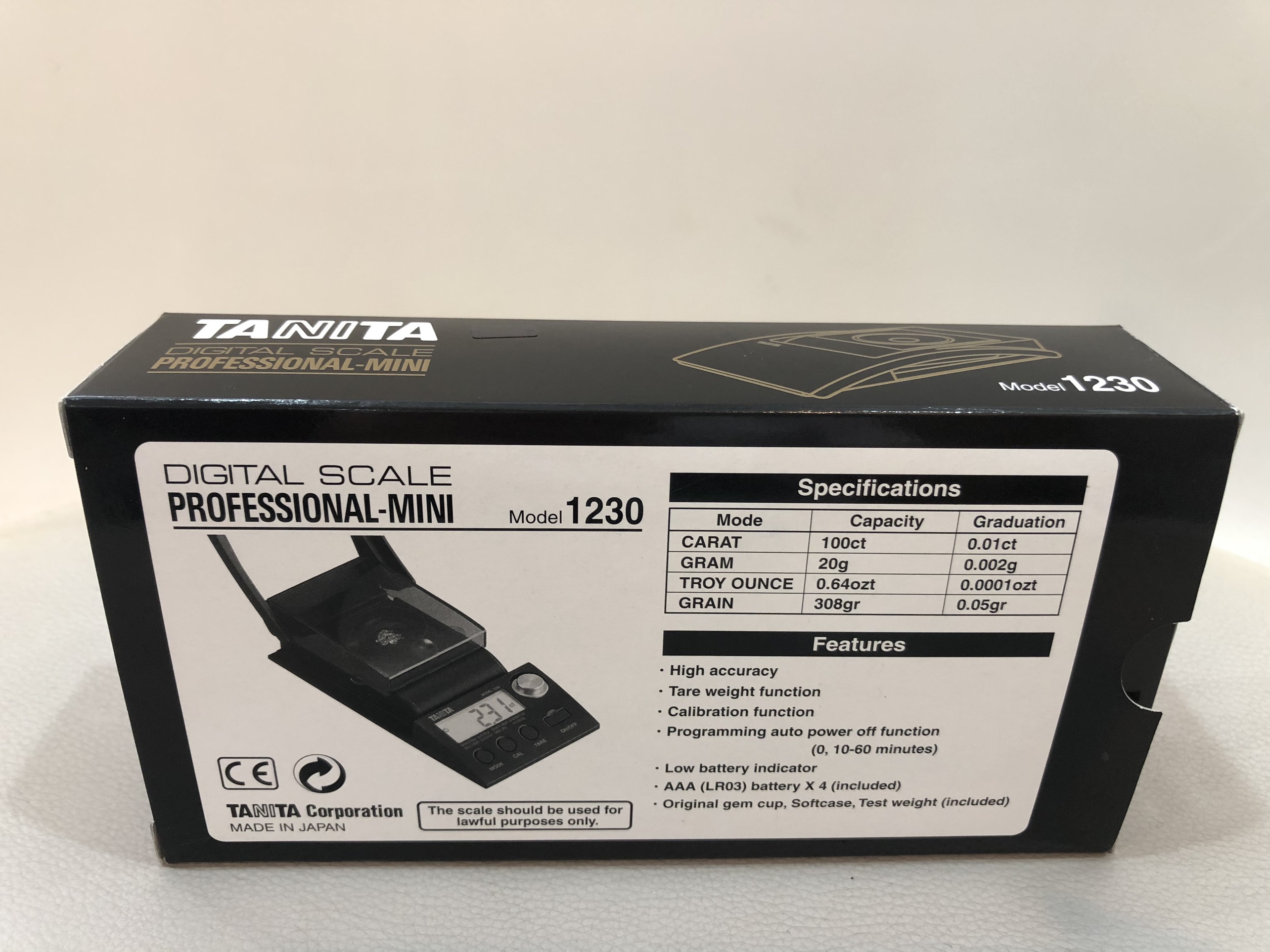 TANITA 1230 Carat Scale Fine Scale Professional